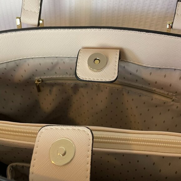 Vanessa Williams Large Faux Leather Tote Bag Like New Pre-owned Inside Pockets - Picture 3 of 7